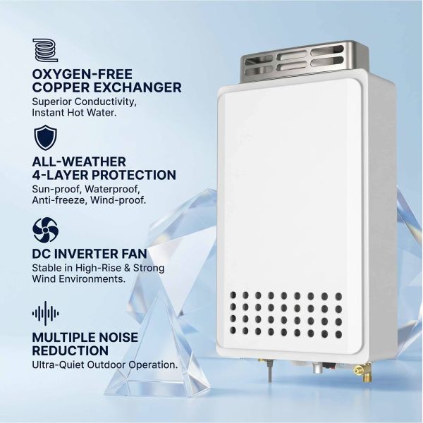 16L Outdoor Gas Water Heater With Instant Strong Discharge And Constant Temperature Control