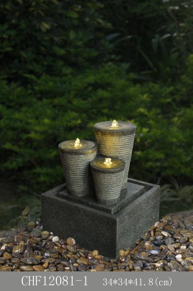 3 Oval Small Decorative Water Fountains