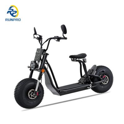 Unisex 1500W 2*1500W 60V CEE COC Fat Tire Adult Chopper Electric Scooter Citycoco com CE