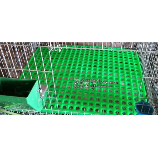Various Size Anti Bite Rabbit Cage Accessories Plastic Rabbit Farm Manure Slat Flooring Durable Rabbit Slat Floor Wholesale Plastic Rabbit Slat Floor Rabbit Cage Flooring Easy Clean Plastic Rabbit