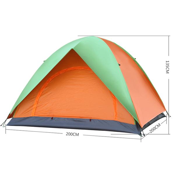 Tent Backpacking Dome Tent for Outdoor Family Camping Traveling Hiking Easy to Set Up and Waterproof Tent Camping(HT6016