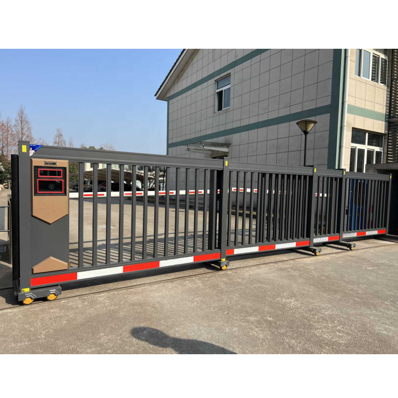 Industrial Retractable Aluminum Alloy Electric Sliding Gate with Remote Control Modern Design for Apartment Driveway Entrance
