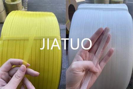 PP strapping colored 5-19mm PP binding straps made from 100% recycled PP polypropylene material