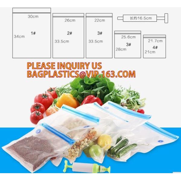 Disposable Transparent Vacuum Sealer Food Storage Plastic Packaging Roll Bag for Food Sealed, Textured Food Freshness St