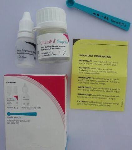 CE Approved Dental Filling Materials Glass Ionomer Restorative Chemfil Superior