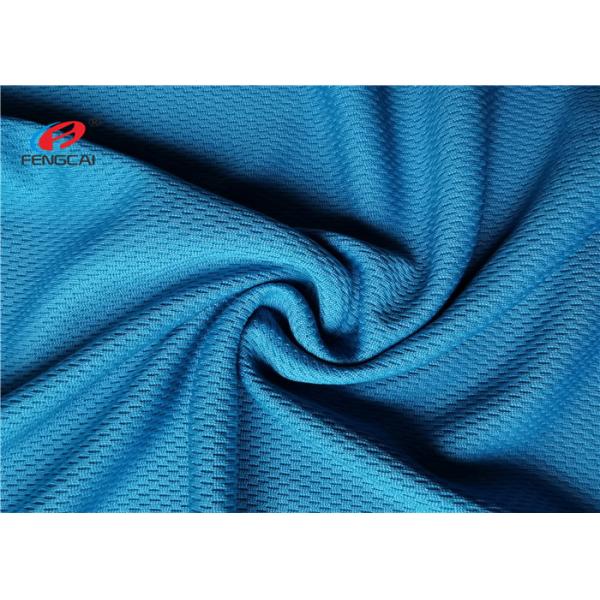 Вискоза голубой прокладки Книт Джерси ткани Пике сетки рубашки полиэстера Силк быстрая Бреатабле