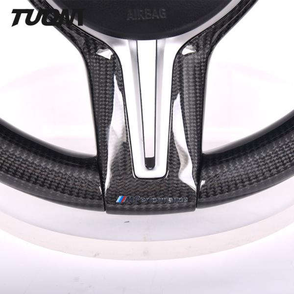 2022 Custom Gloss Bmw M6 Alcantara Steering Wheel Carbon Fiber Flat Bottom