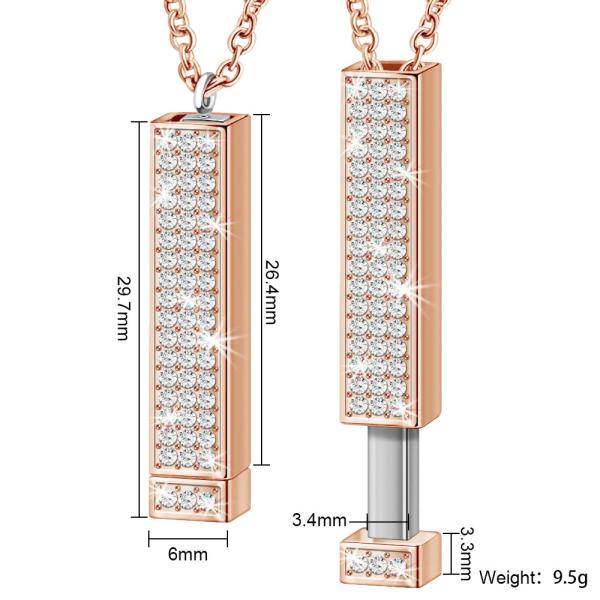 Ожерелье Адвокатуры SS304L шикарных женщин выгравированное минималистское