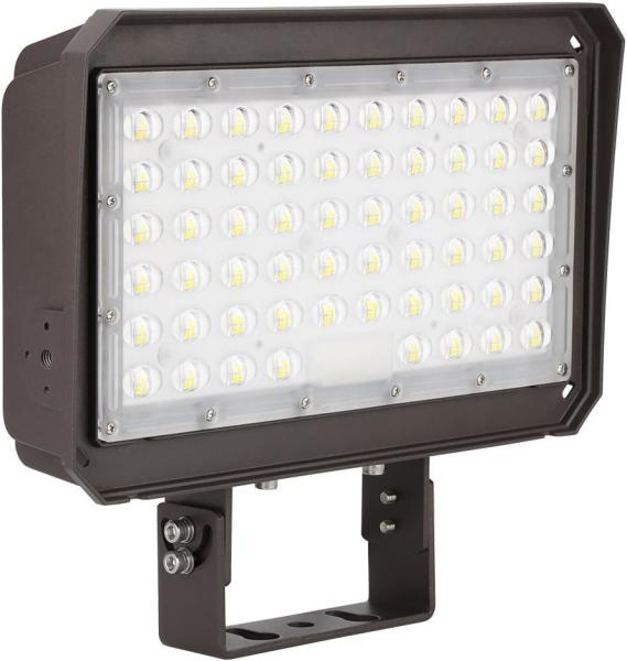 Luz de inundación LED de 80W 100W IP65 a prueba de agua 100-277Vac DLC ETL certificado