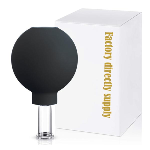Effective Facial Rejuvenation with Silicone Glass Vacuum Suction Massage Cupping Cups