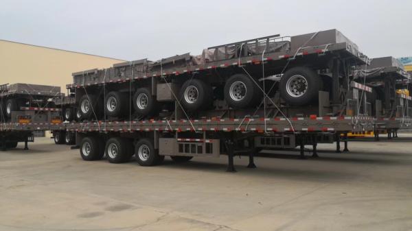 Hot Selling New 4-Axle Flatbed Semi-Trailer CINC Container Semi-Trailer Truck China Manufacturer Direct Sales Steel Material