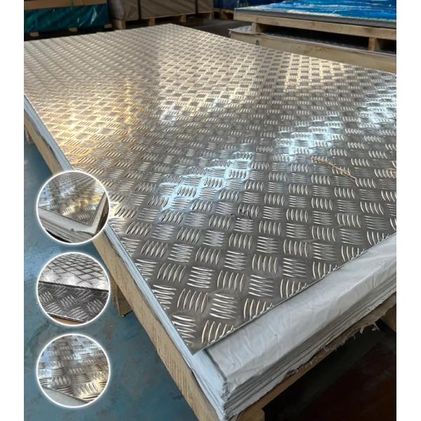 Тисненая алюминиевая клетчатая пластина толщиной 1 мм 2 анодированная 1 дюйм 3003 6061 T6