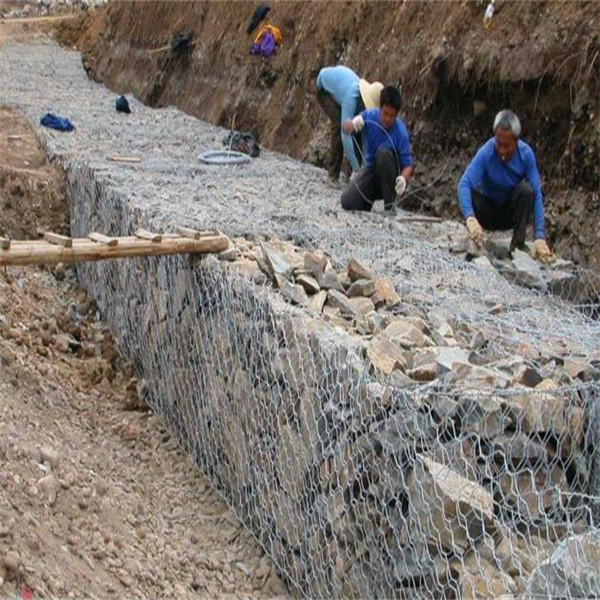 Шестиугольная корзина ячеистой сети 5*1*1m Gabion для проекта инженерства реки