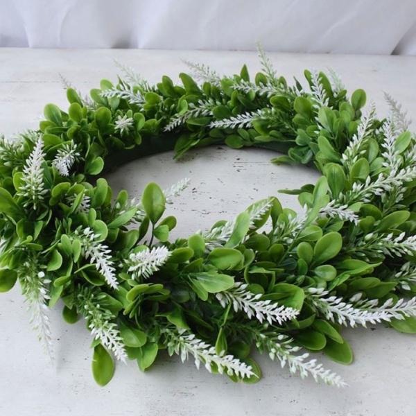 Falso de seda plástico Garland Greenery Wedding Decor de 42cm