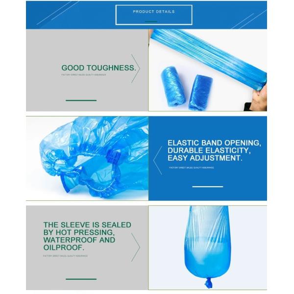 Disposable PE Upper Arm Sleeve Cover Waterproof Medical Protective For Hospital