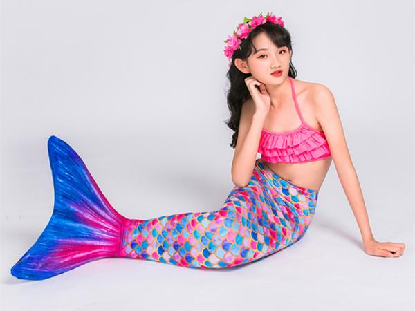 6-14 Years Old Child's Mermaid Tail Costume 80% Spandex 20% Polyester