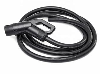 Black 63A 750V Chademo Charging Cable 5m Flame Retardant Grade UL94 V-0