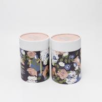 Latas de empacotamento do cartão do tubo de papel cilíndrico de Kraft para o chá/alimento secado