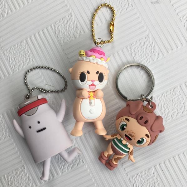 Lightweight Soft PVC Anime Figures Custom 3d Charms Embossing Printing