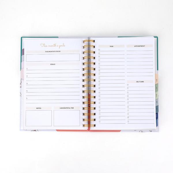 Customized Logo A5 Budget Undated Agenda Planner For Strategic Planning