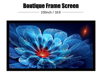 Indoor Short Throw Fixed LCD Projector Screen 4K Ultra HD 100inch For Cinema Theatre