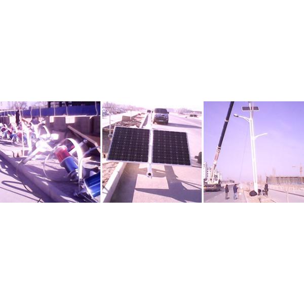 Scenic Lighting Wind And Solar Hybrid Street Light System 600W Wind Turbines