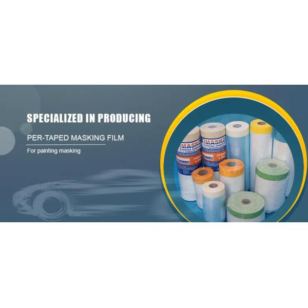 Художники PE Pre связали маскируя сложенный фильмом Masker тесьмой руки защиты устранимый для картины