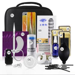 Цена по прейскуранту завода-изготовителя 60pcs/Set макияж расширения ресницы группы ложной ресницы черноты 8/10/12 mm Lashe естественный поддельный длинный