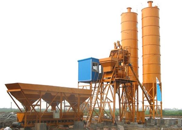 Capacity 25m3/H Ready Mixed Concrete Batch Plant Mini Skip Hopper HZS25
