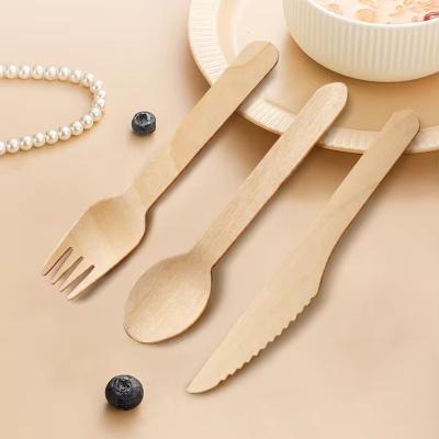 Wooden Cutlery Set with Pouch Custom Logo 165mm Quantity 1 Eco-Friendly Biodegradable