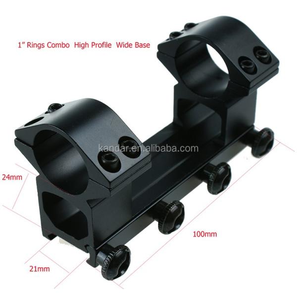 Aluminium Alloy One Piece Offset Low Profile Ring 25.4mm Scope Mount L2303 for Optic Sight 1 Inch Ring