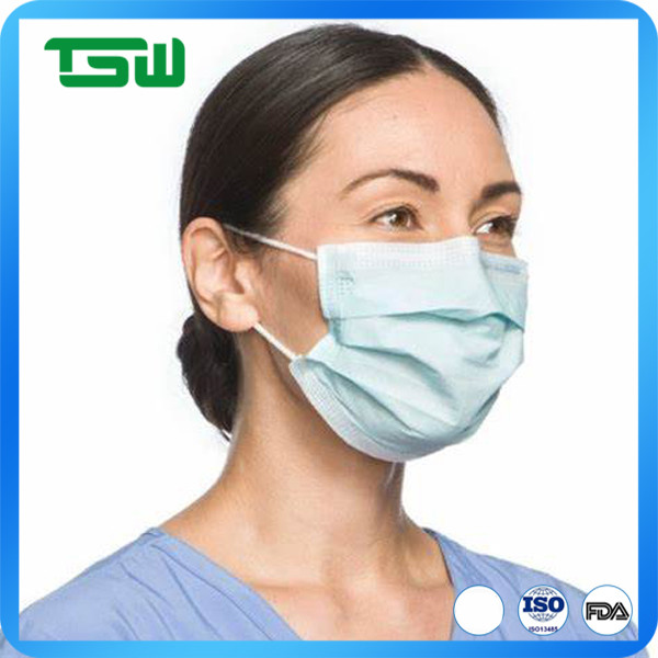 Against Bacteria And Particulates Nonwoven Face Mask