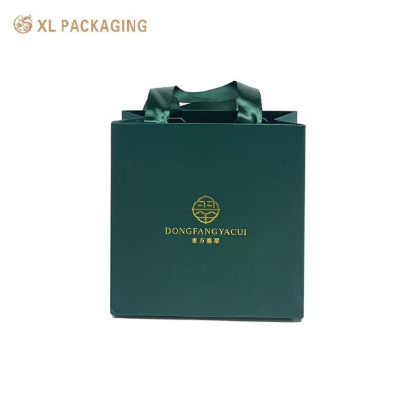 Custom Jewelry Gift Bag | Luxury Paper Bag with Ribbon Handle