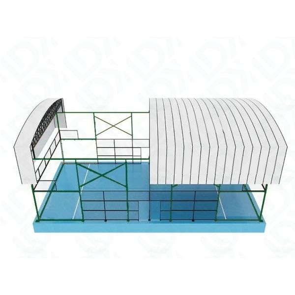 20 X 10m Padel Court With Roof Electric Padel Roof Customized Outdoor Padel