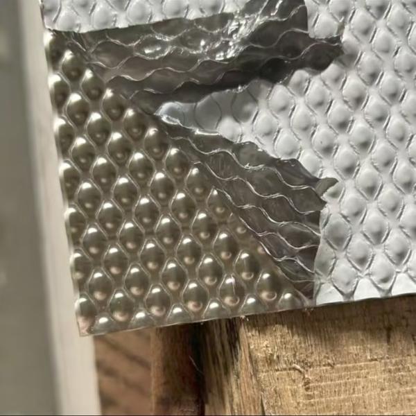 Tôle d'acier inoxydable gaufrée Épaisseur 1,0 mm 1,2 mm 1,5 mm 2,0 mm Motif gouttes de pluie pour ustensiles de cuisine