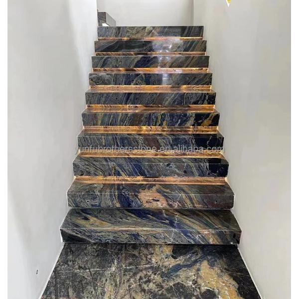 Chinese Granite Luxury Kitchen Countertop with Polished Black Gold Stone