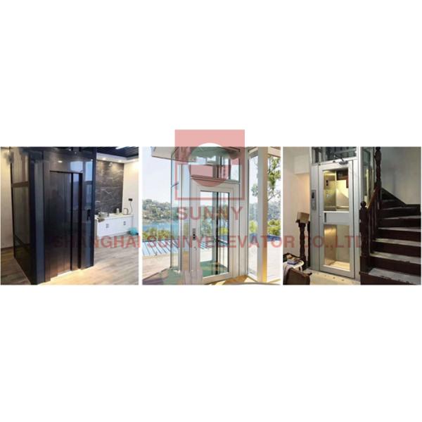 Aluminum Home Passenger Inexpensive Home Elevator Lift 320kg 400g 450kg