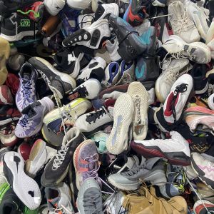 Used Men's Brand Basketball Shoes Nylon Second Hand Sports Shoe Mixed Styles