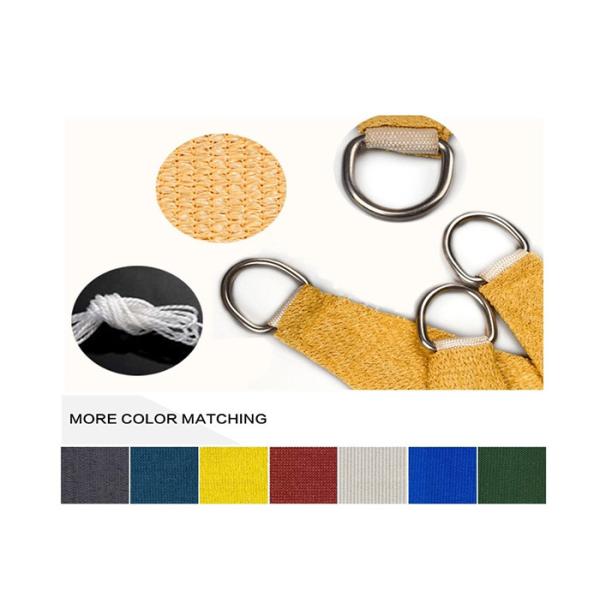 Foldable Sail Knitted Garden Wind Screen Uv Blocking Outdoor Shades