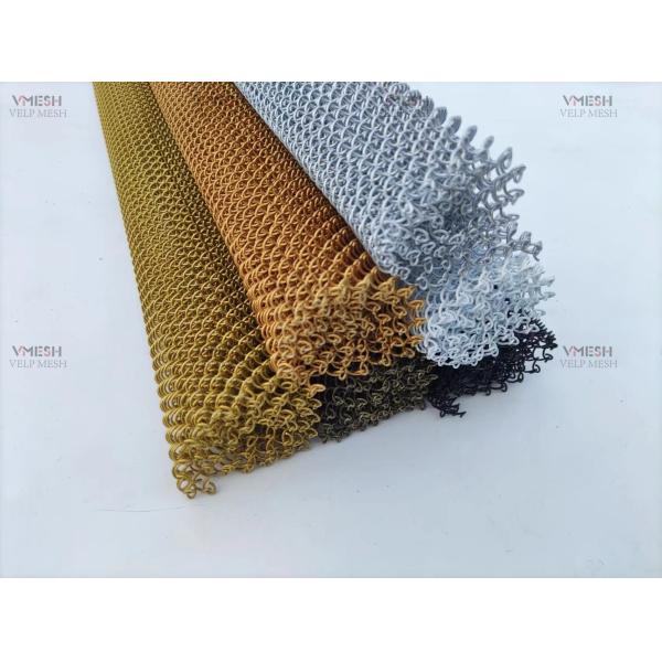 Decorative Aluminum Chain Link Curtain Cascade Coil Drapery Wire Mesh Curtains