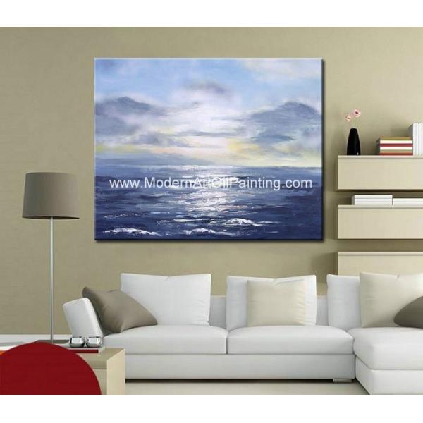 Современные картины искусства стены, картины маслом Seascape нетоксические для орнамента дома
