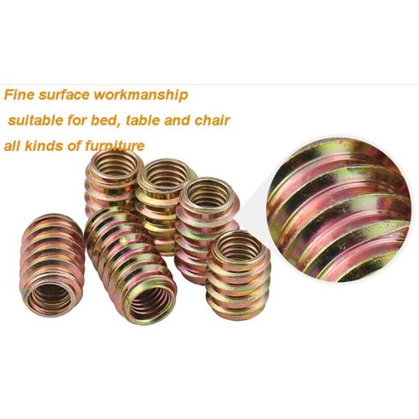 4.8 Grade M2.5 M4 Brass Round Nut Zinc Plate Surface 6h Tolerance For Wood