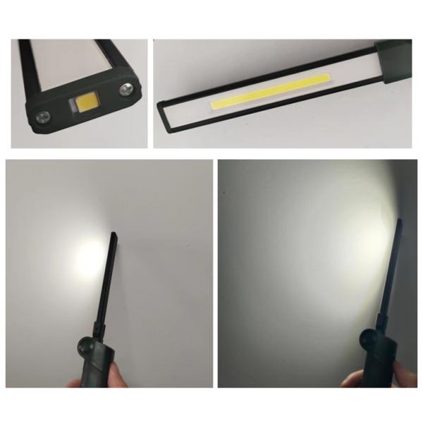 400 Lumens Dimmable Foldable COB LED Work Light Torch Rechargeable