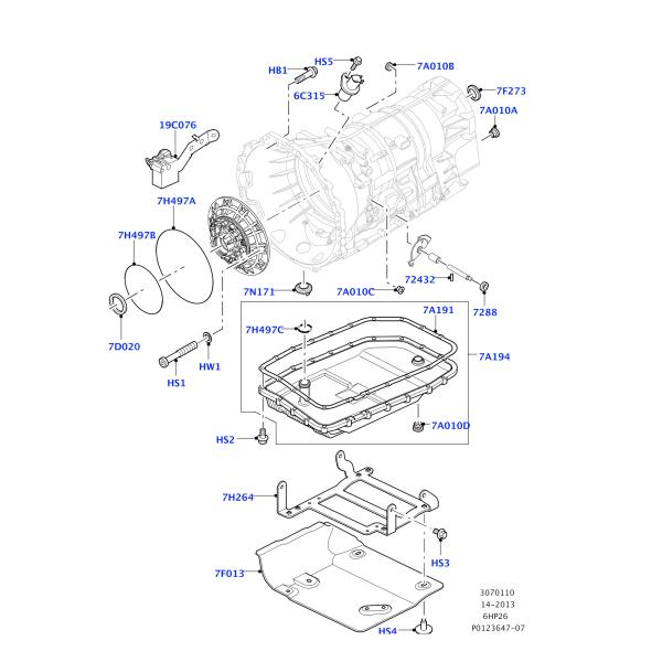 LR007474 24152333899 C2C6715 Oil Pan For Land Rover Discovery IV Van