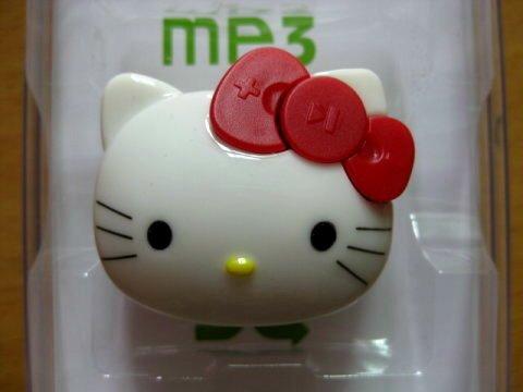 Leitor de mp3 bonito da forma de Hello Kitty