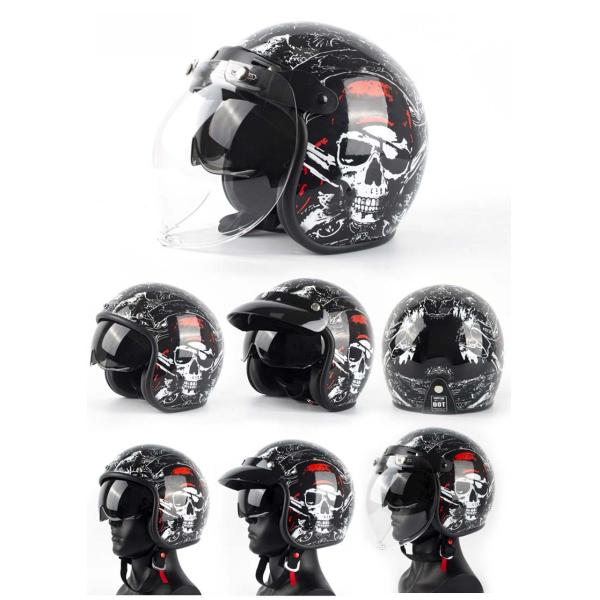 DOT Certified Open Face Motorcycle Helmet with High Density EPS Liner Customized