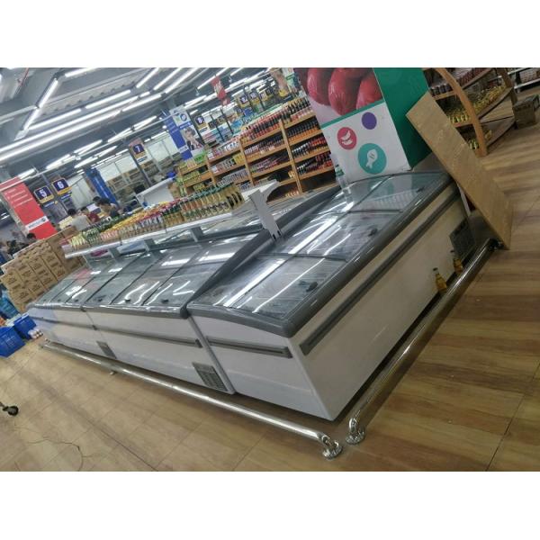 Медная степень 50Хз витрины -20 замораживателя острова гроба супермаркета трубы