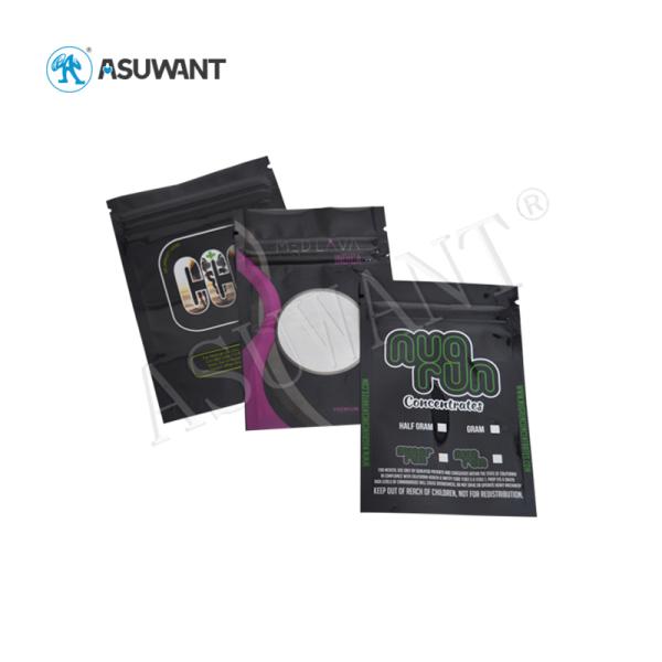 Disposable Heat Sealed Glossier Smell Proof Plastic Bags PE Material Cigar Package