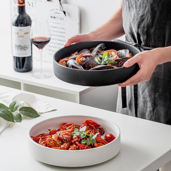 5 Inch Edge Guard Porcelain Banquet Dinner Plates Dinnerware