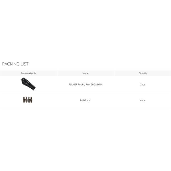 20.2x6.6IN Glossy Carbon Fiber Folding Propeller FLUXER Pro